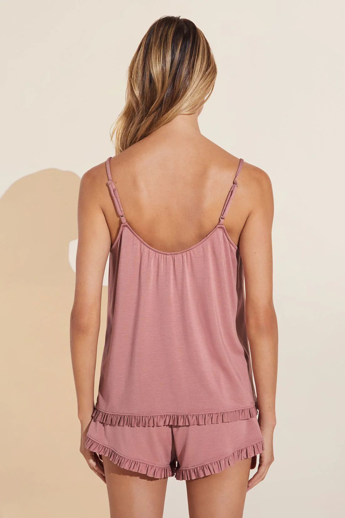 GISELE TENCEL MODAL RUFFLE CAMI & SHORT SET