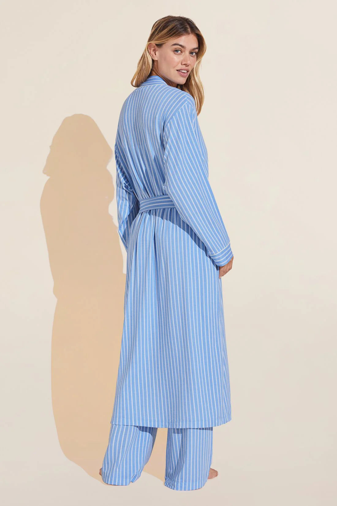 GISELE PRINTED TENCEL MODAL LONG ROBE
