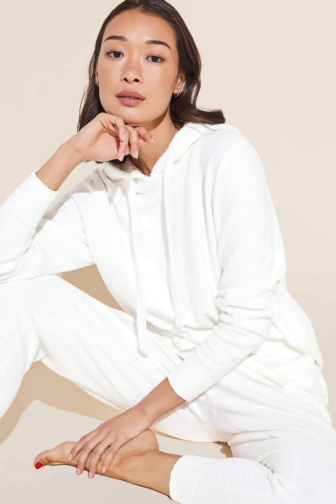 RECYCLED BOUCLE HOODIE