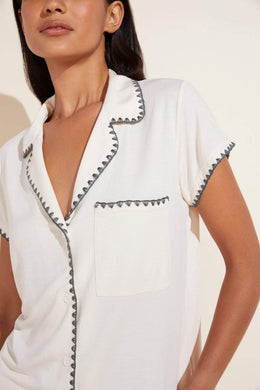 FRIDA WHIP STITCH SHORT PJ SET