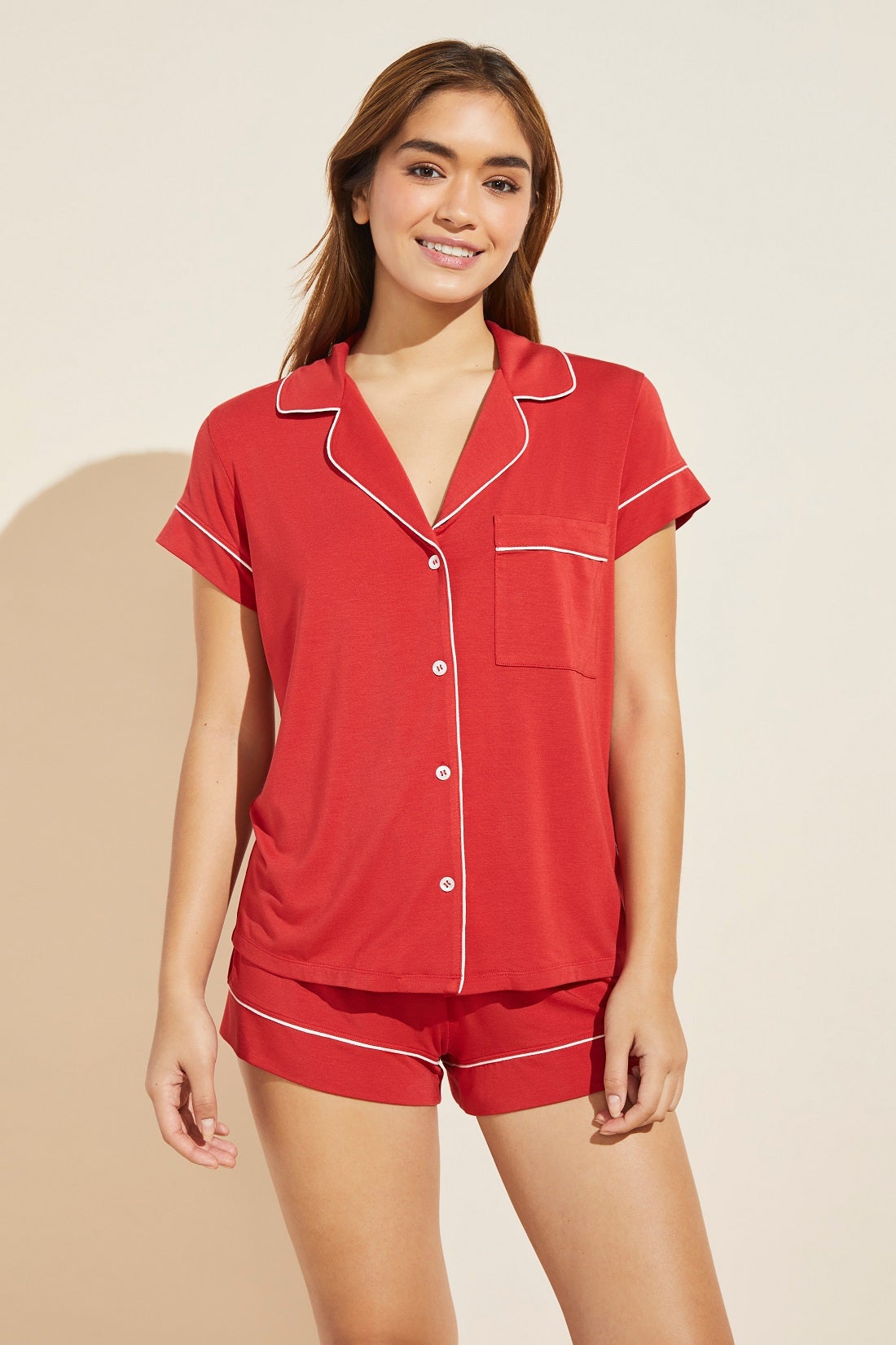 GISELE SHORT PJ SET RIBBON