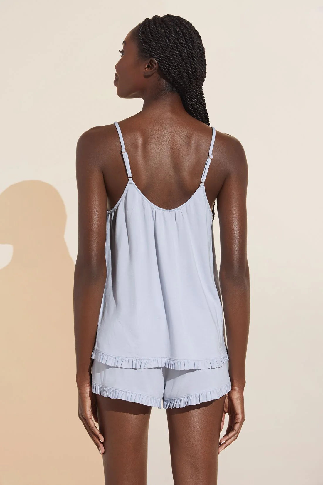 GISELE TENCEL MODAL RUFFLE CAMI & SHORT SET