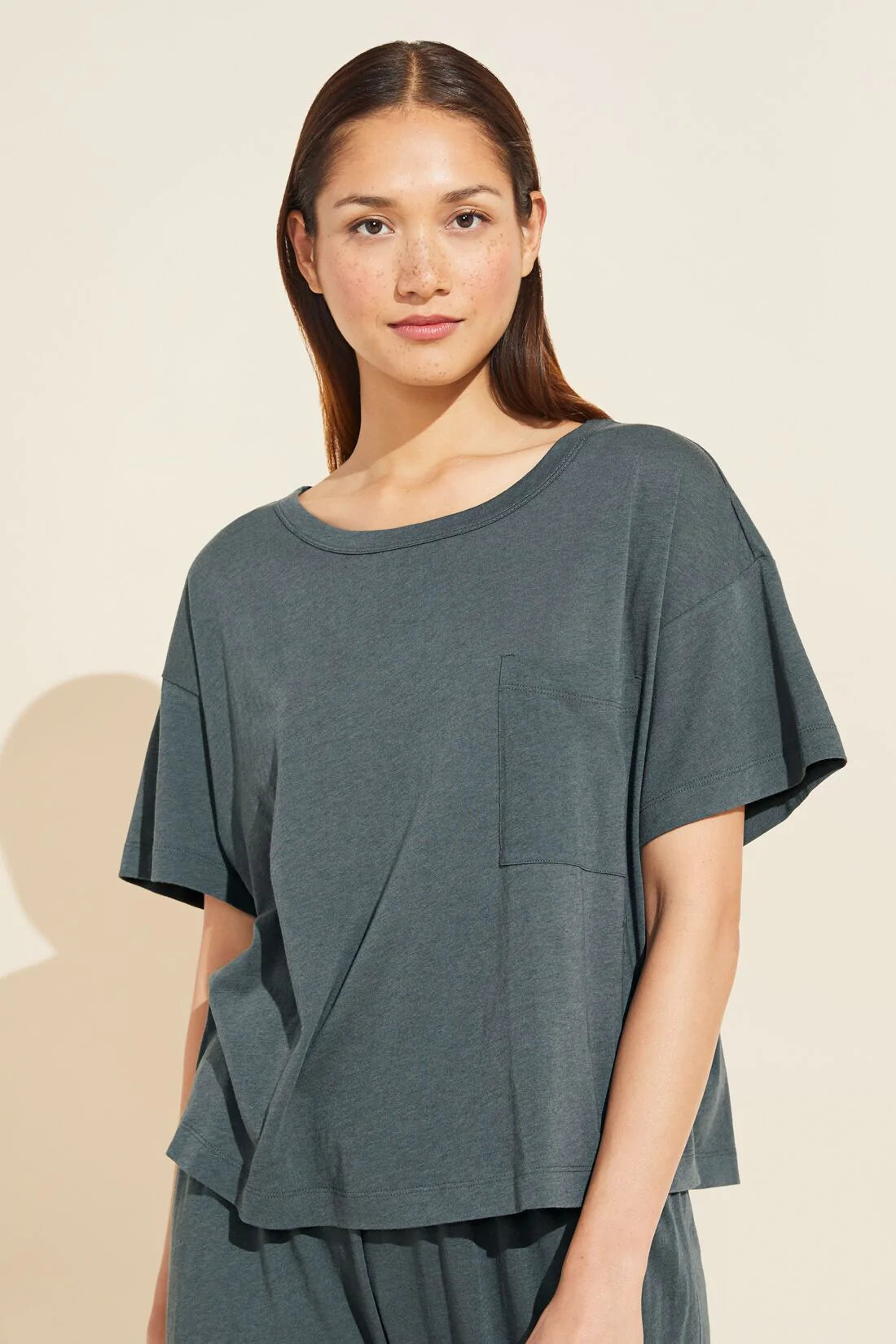 ALOE COTTON SHORT SLEEVE TOP