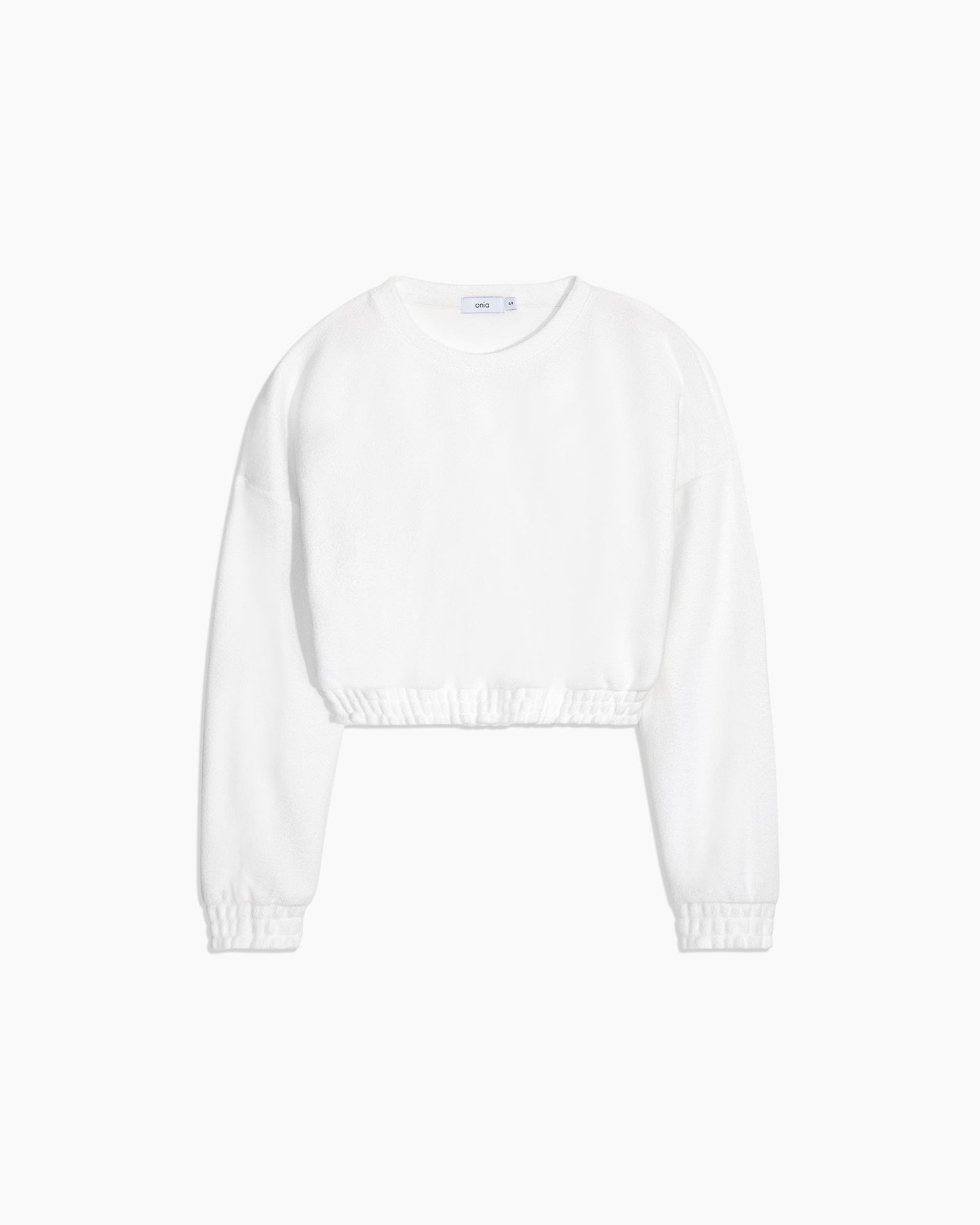 BRUSHED BACK TERRY CREW