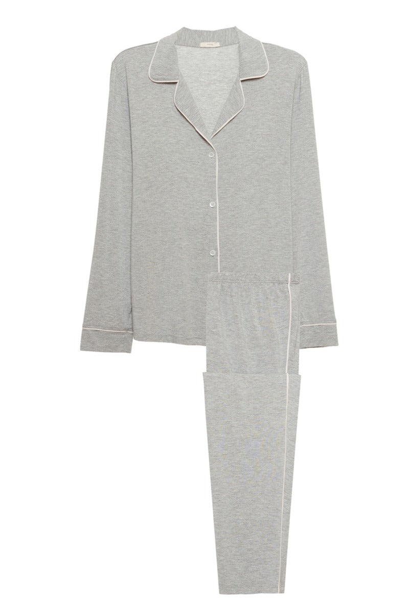 GISELE BOXED TUXEDO SLIM PJ SET