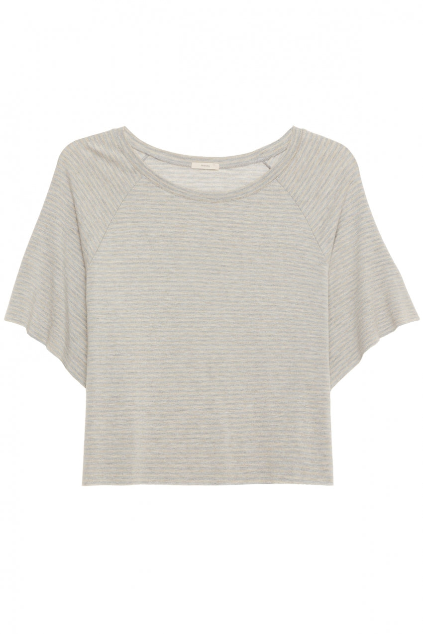 SADIE STRIPES VARISTY SHORT SLEEVE TOP