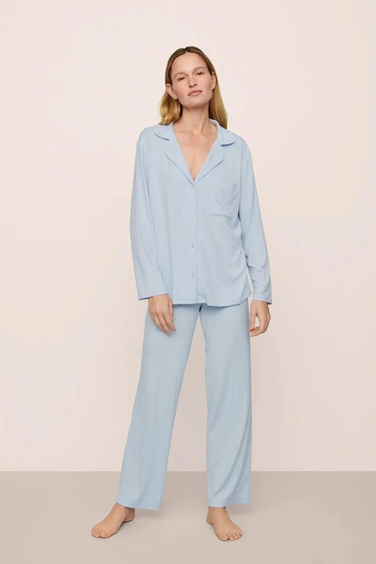 GISELE TENCEL MODAL RIB LONG PJ SET