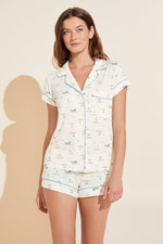 Load image into Gallery viewer, GISELE PRINTED SHORT PJ SET
