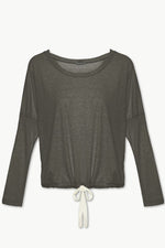 Load image into Gallery viewer, HEATHER COTTON BLEND SLOUCHY TOP
