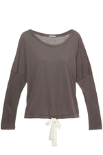 Load image into Gallery viewer, HEATHER COTTON BLEND SLOUCHY TOP
