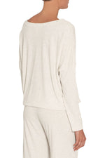 Load image into Gallery viewer, HEATHER COTTON BLEND SLOUCHY TOP

